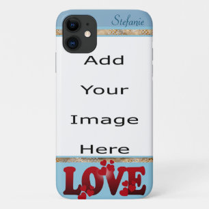 Love Border (blue) iPhone 11 Case