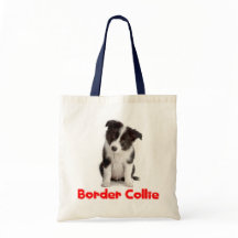 Love Border Collie Puppy Dog Sac fourre-tout