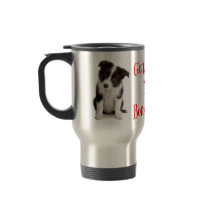 Love Border Collie Puppy Dog Travel Coffee Mug