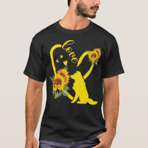 Love Border Collie Sunflower Gifts  T-Shirt