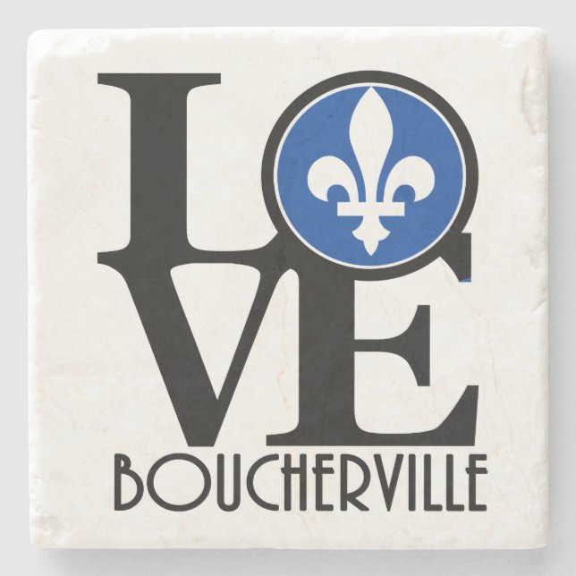 LOVE Boucherville Stone Coaster (Front)