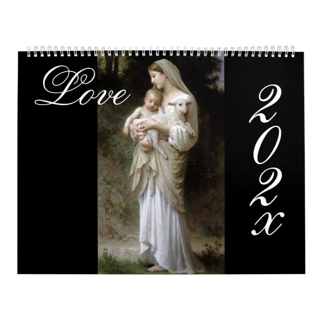 Love, Bouguereau DIY calendar (Cover)