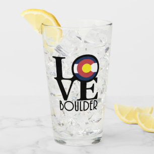LOVE Boulder Colorado Glass