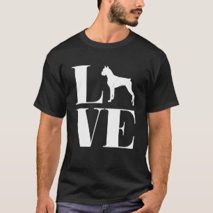 Love Boxer Dog For Men And Women White T-Shirt