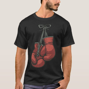 Love Boxing Gloves Retro Vintage Red Boxer Gift Mm T-Shirt