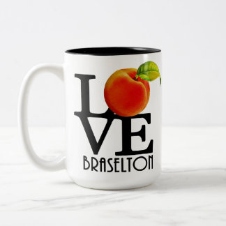 LOVE Braselton Georgia 15oz Two-Tone Coffee Mug