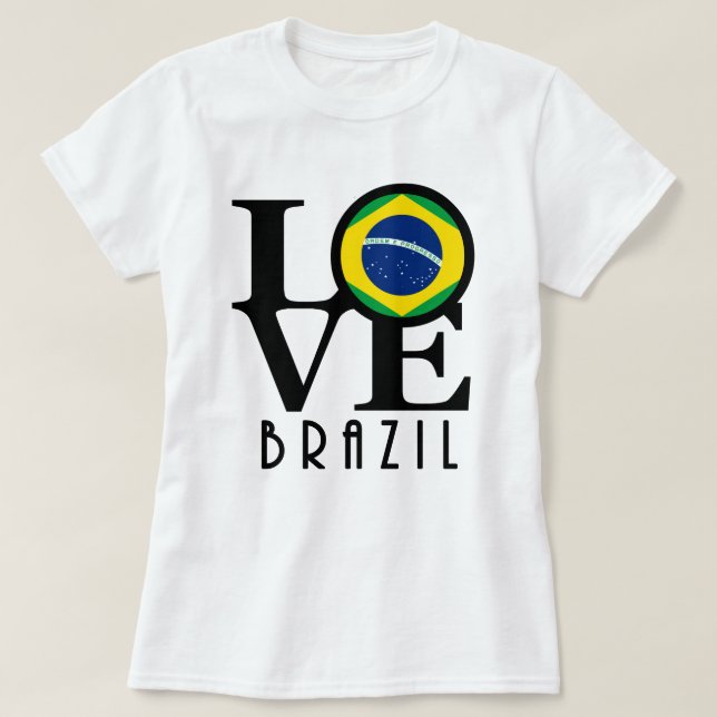 LOVE Brazil (front print) T-Shirt (Design Front)