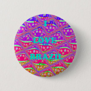 Love  Brazil.png 2 Inch Round Button