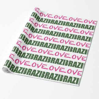 Love Brazil Wrapping Paper
