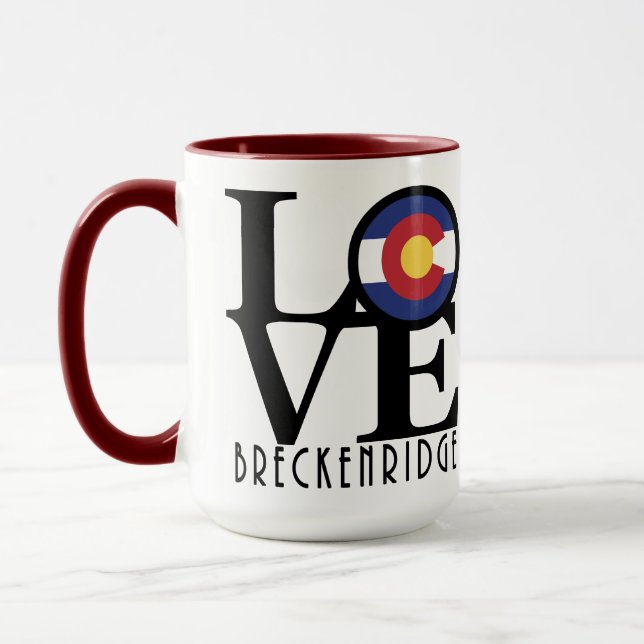 LOVE Breckenridge Colorado Mug (Left)