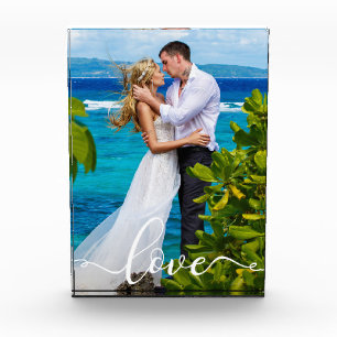 Love Bride Groom Your Wedding Photo Block