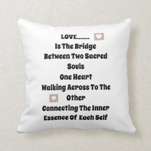Love Bridge Throw Pillow
