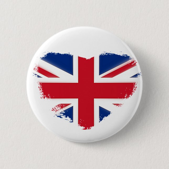 Love Britain 2 Inch Round Button (Front)