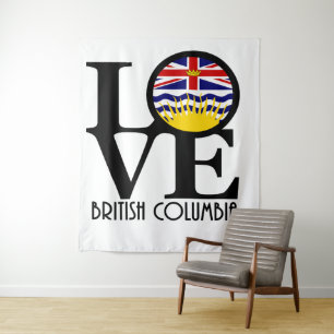 LOVE British Columbia Tapestry