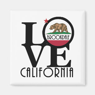 LOVE Brookdale California Magnet