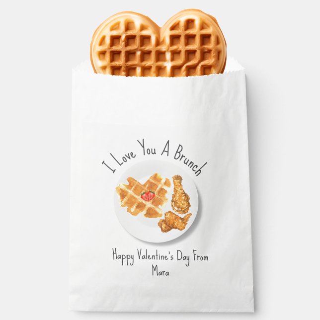 Love Brunch Pun Classroom Valentine  Favour Bag (Creator Uploaded)