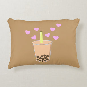 Love Bubble Tea Decorative Pillow