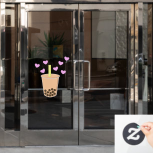 Love Bubble Tea Window Cling