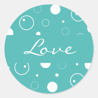 Love Bubbles Envelope Sticker Seal