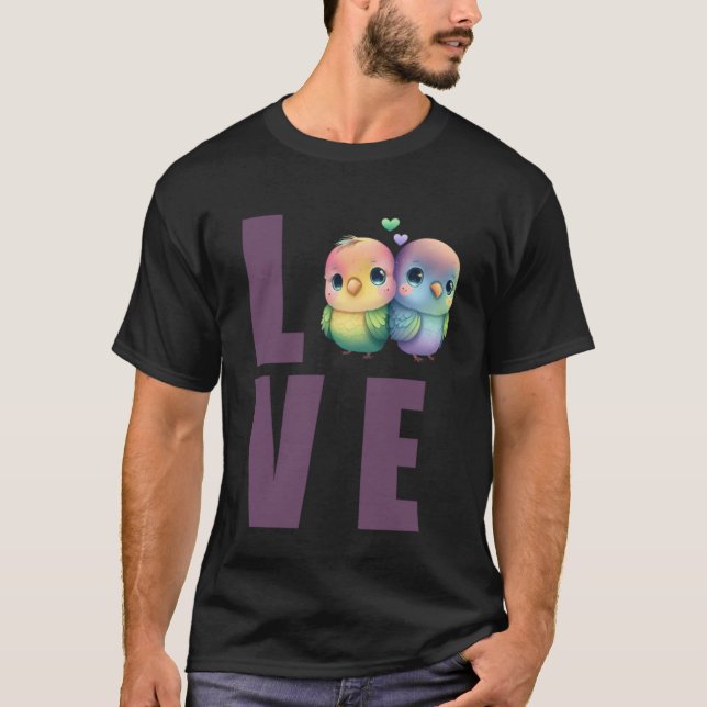 Love Budgie Mom Budgerigar Parakeet Bird Pullover  (Front)