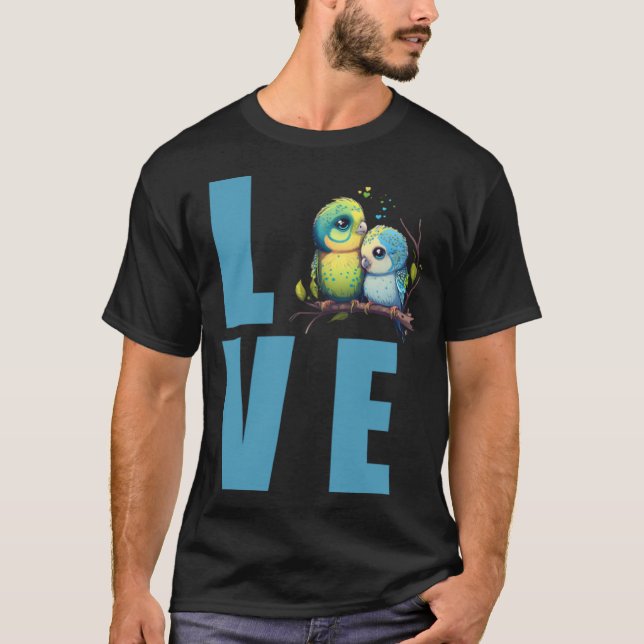 Love Budgie Mom Budgerigar Parakeet Bird Pullover  (Front)
