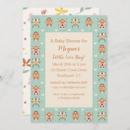 Love Bug Baby Shower Invitation
