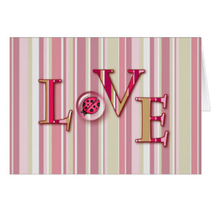 LOVE BUG BUBBLE & STRIPES by SHARON SHARPE