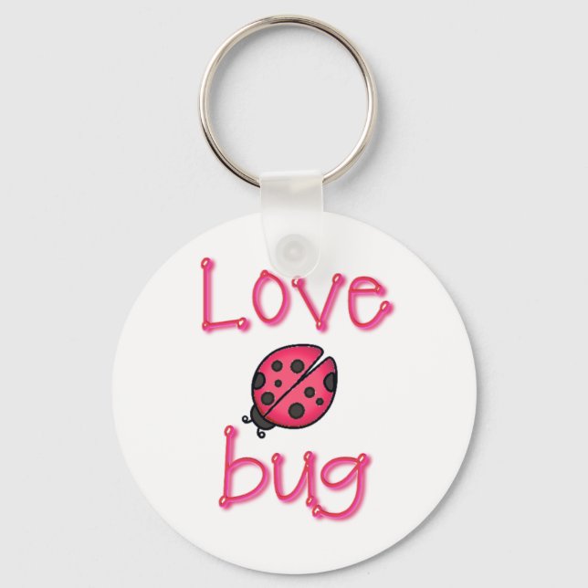 LOVE BUG by SHARON SHARPE Keychain (Front)