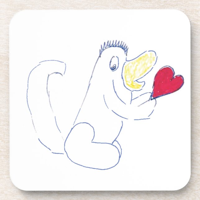 Love Bug Cork Coaster (Front)