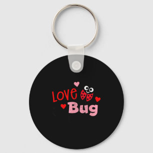 Love Bug Cute Lady Bug Vintage Kids Valentines Keychain