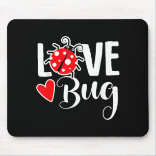 Love Bug Cute Valentine's Day Party Ladybug  Mouse Pad
