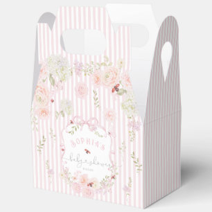 Love Bug Diaper Raffle Bow Wildflower Baby Shower Favor Box