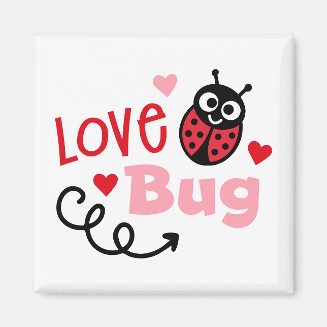 Love Bug Ladybug  Magnet (Front)