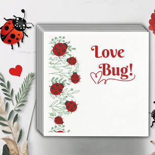 Love Bug Minimalist Baby Shower Napkin