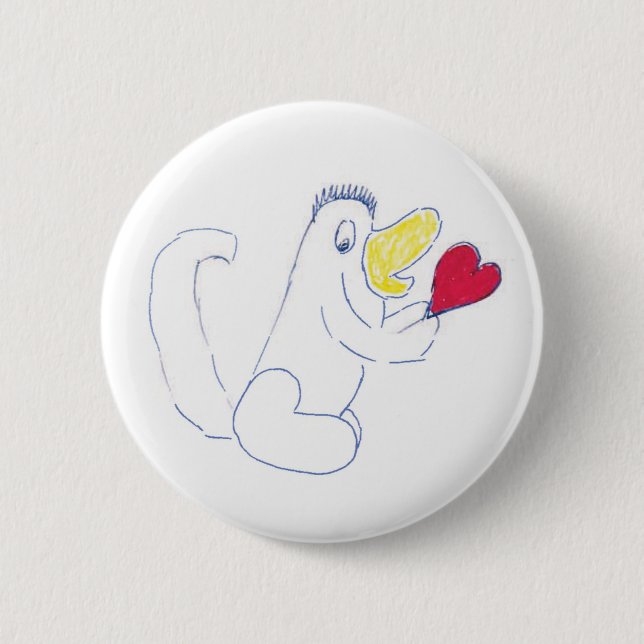 Love Bug Round Badge 2 Inch Round Button (Front)