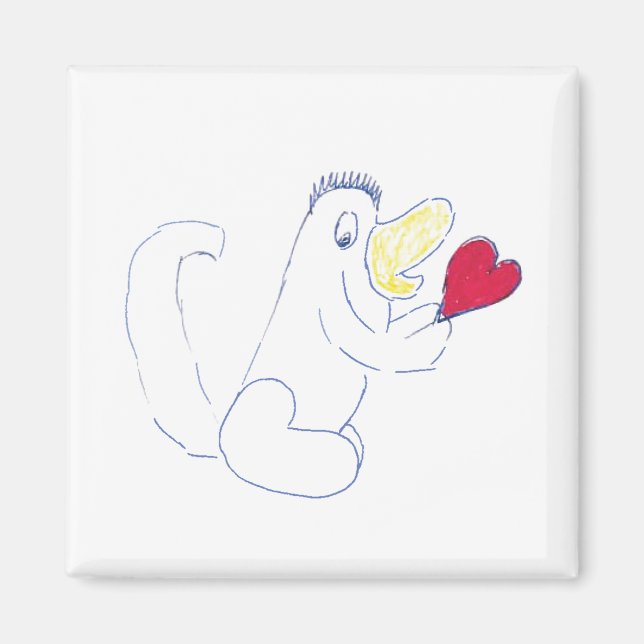 Love Bug Square Magnet (Front)