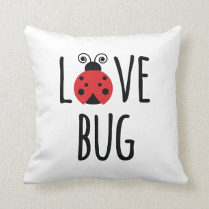 Love Bug Throw Pillow