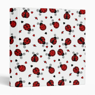 Love Bugs Red Ladybugs Binder