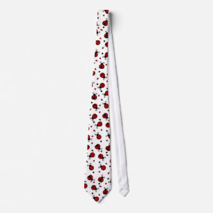Love Bugs Red Ladybugs Tie