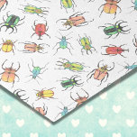 Love Bugs Tissue Paper<br><div class="desc">Let these colourful watercolor love bugs wrap your gift in style! Perfect for Valentine's Day!</div>