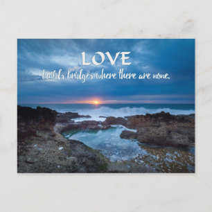 Love Builds Bridges postcard