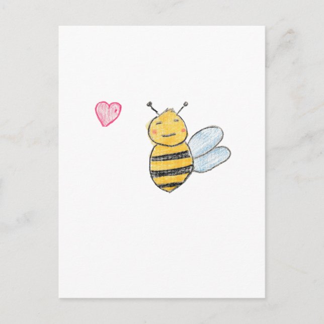Love Bumblebee  Postcard (Front)
