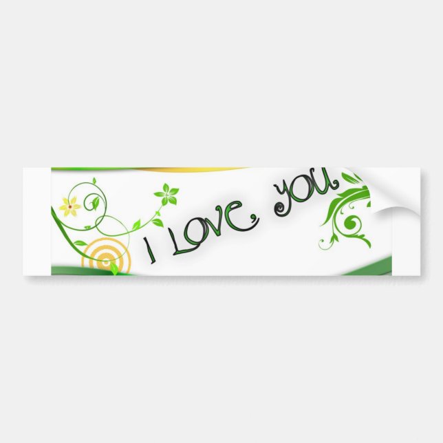 Love Bumper Sticker (Front)