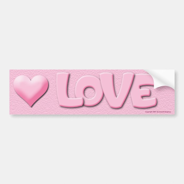 Love Bumper Sticker (Front)