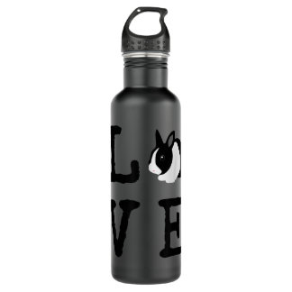Love Bunny Animal Dutch Rabbit 710 Ml Water Bottle