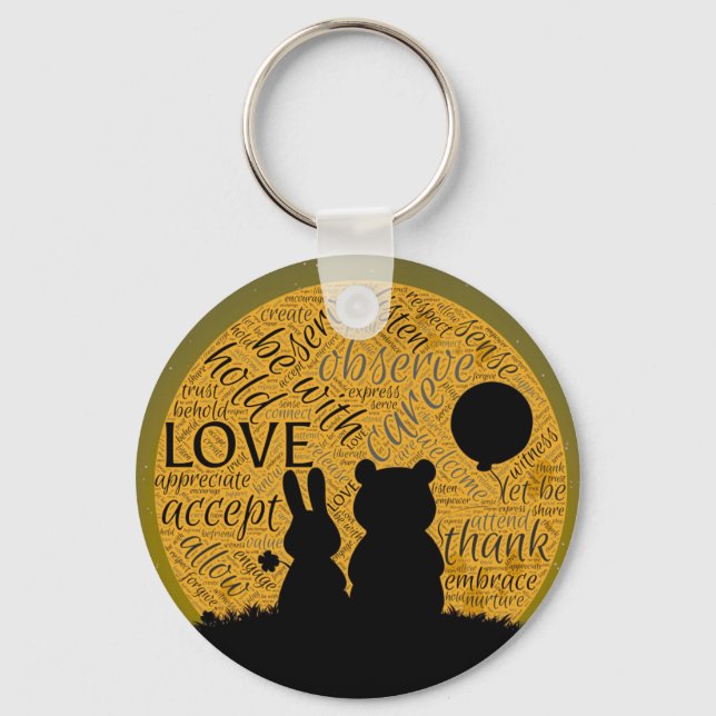 Love bunny keychain (Front)