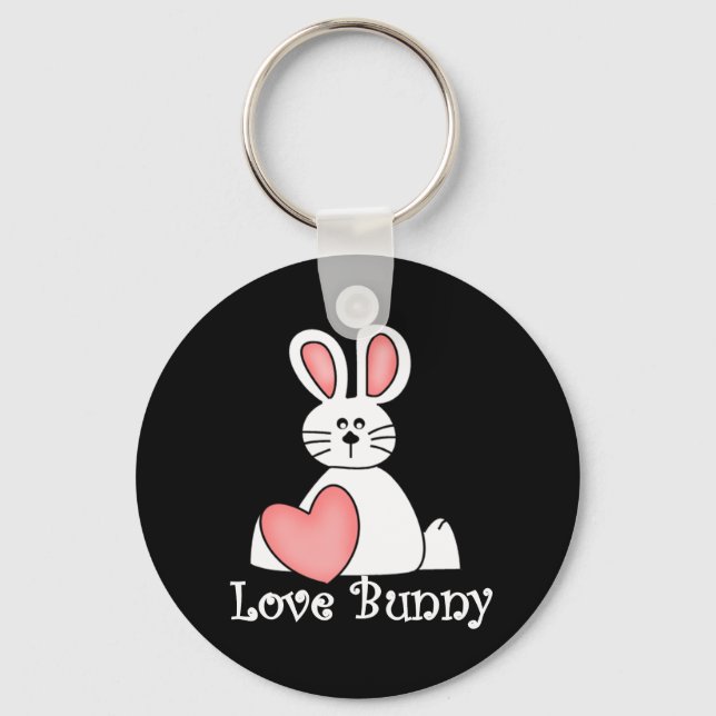 Love Bunny Valentine Keychain (Front)