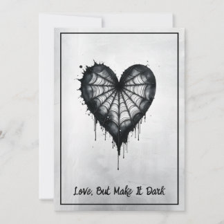 "Love but make it Dark" - Wednesday inspired Card