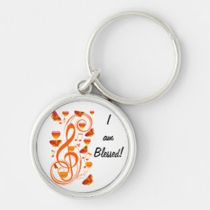 Love & Butterflies,Music notes_ Keychain