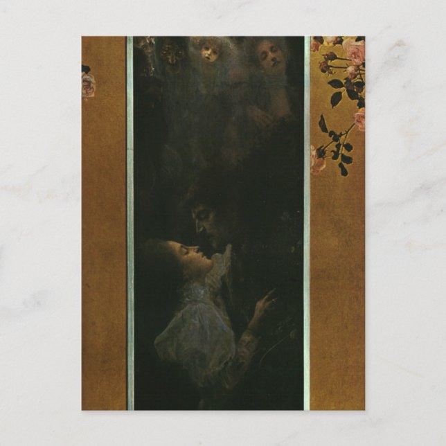 Love by Gustav Klimt Postcard (Front)